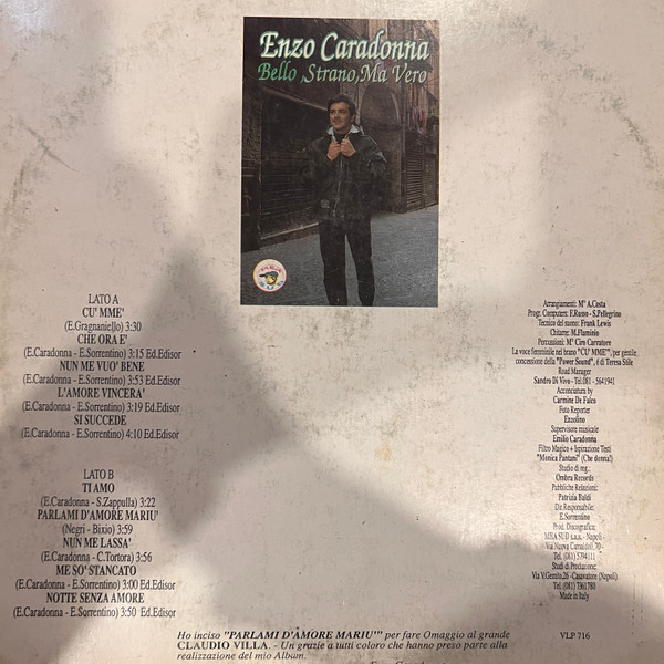 Enzo Caradonna - Bello, Strano, Ma Vero | MEA Sound (VLP 716) - 2 Enzo Caradonna - Bello, Strano, Ma Vero | MEA Sound (VLP 716) - 2