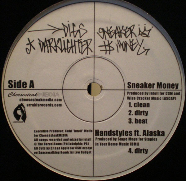 Digs Darklighter - Sneaker Money / Spacewalking | Arrakis Records (ARRKS09)
