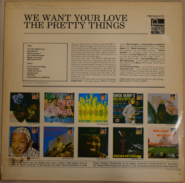 The Pretty Things - We Want Your Love | Fontana (858 039 FPY) - 2 The Pretty Things - We Want Your Love | Fontana (858 039 FPY) - 2
