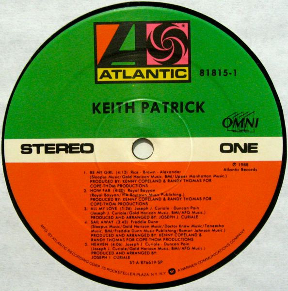 Keith Patrick - Keith Patrick | Atlantic (81815-1) - 3