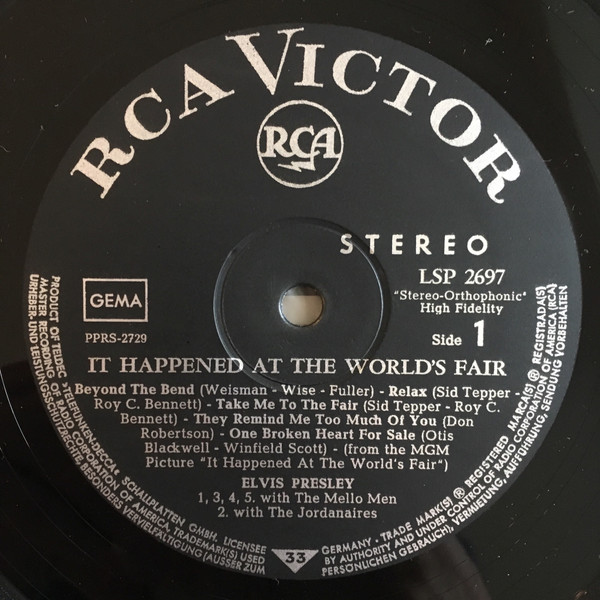 Elvis Presley - It Happened At The World's Fair | RCA Victor (LSP-2697) - 3