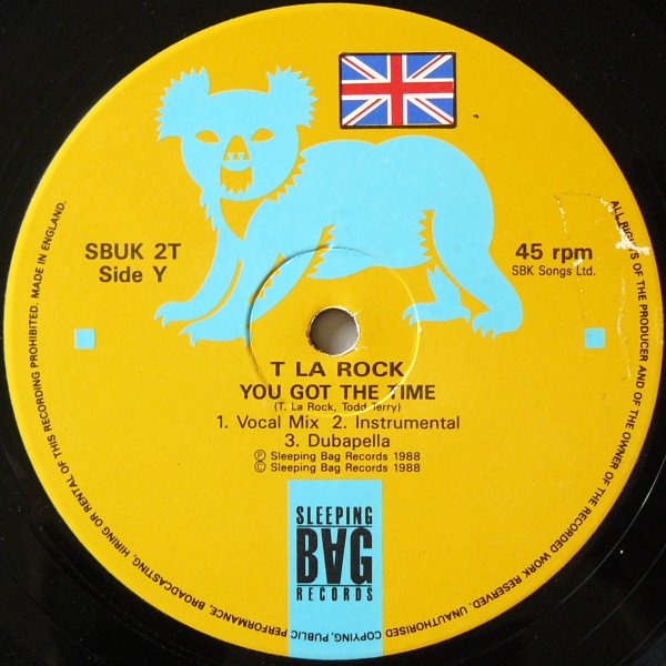 T La Rock - Flow With The New Style | Sleeping Bag Records (SBUK 2T) - 2