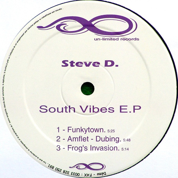 Steve D - South Vibes E.P. | Un-Limited Records (UR 003)