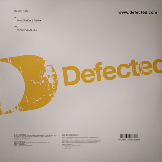 Havana Funk - Bakiri Ban (Remixes) | Defected (DFTD085X) - 2