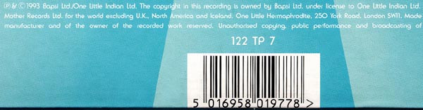 Björk - Venus As A Boy | One Little Indian (122 TP 7) - 3