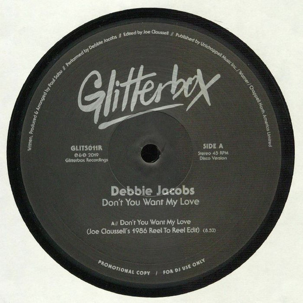 Debbie Jacobs - Don't You Want My Love (Joe Claussell / Cratebug Remixes) | Glitterbox (GLITS011R)
