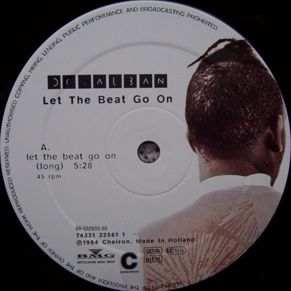Dr. Alban - Let The Beat Go On | Cheiron (74321 22561 1) - 3