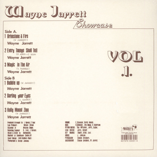 Wayne Jarrett - Showcase Vol. 1 | Wackie's (W-191) - 2