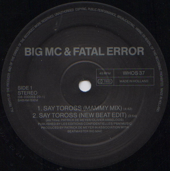 Beatmaster Big Mc & Fatal Error - Say Toross | Who's That Beat? (WHOS 37) - 3 Beatmaster Big Mc & Fatal Error - Say Toross | Who's That Beat? (WHOS 37) - 3