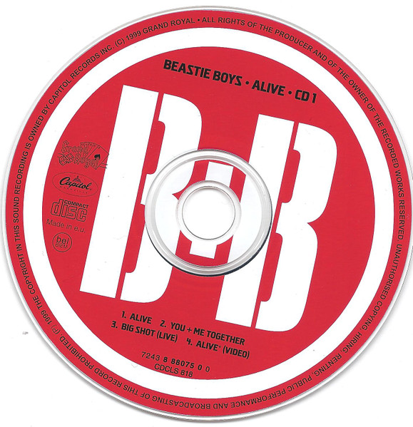 Beastie Boys - Alive | Capitol Records (7243 8 88075 0 0) - 4