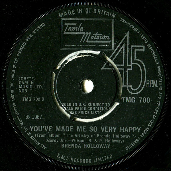 Brenda Holloway - Just Look What You’ve Done | Tamla Motown (TMG 700) - 2