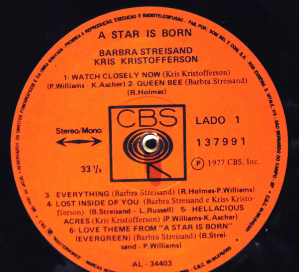 Barbra Streisand , Kris Kristofferson - A Star Is Born | CBS (137991) - 3