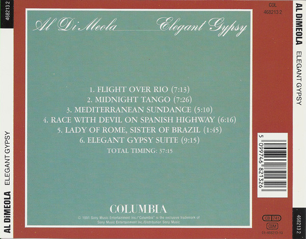 Al Di Meola - Elegant Gypsy | Columbia (468213 2) - 3