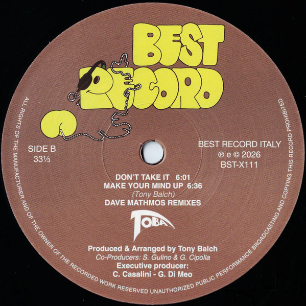Toba - Make Your Mind Up / Don't Take It | Best Record (BST-X111) - 3