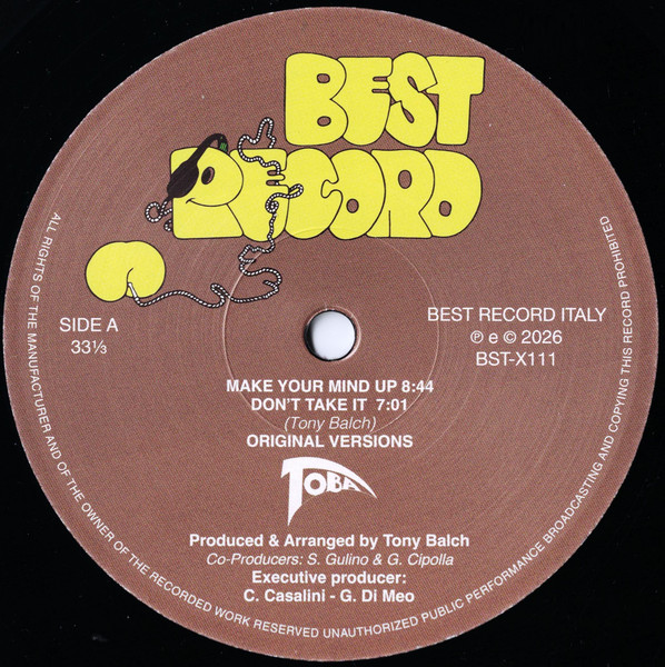 Toba - Make Your Mind Up / Don't Take It | Best Record (BST-X111) - 2