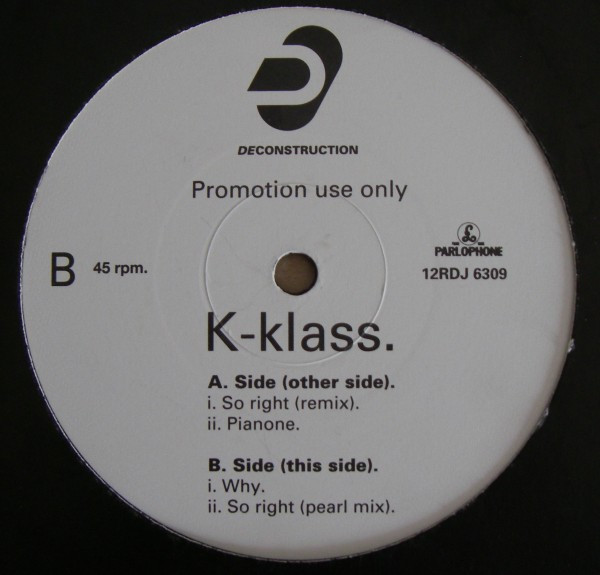 K-Klass - So Right | Deconstruction (12RDJ 6309) - main K-Klass - So Right | Deconstruction (12RDJ 6309) - main