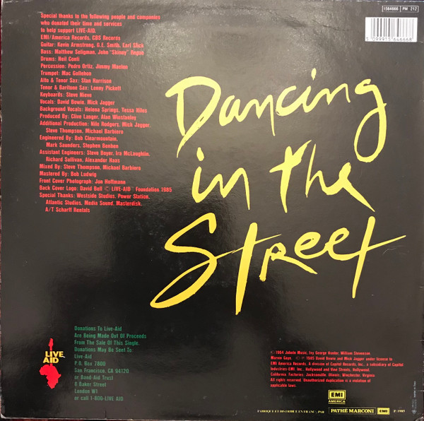 David Bowie Et Mick Jagger - Dancing In The Street | EMI America (1564666) - 2