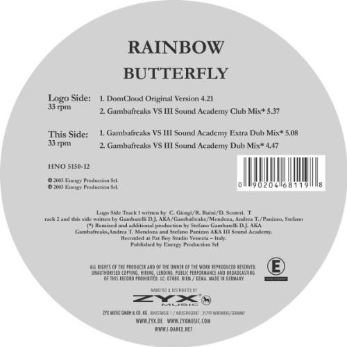 Butterfly - Rainbow | House No. (HNO 5150-12) - main