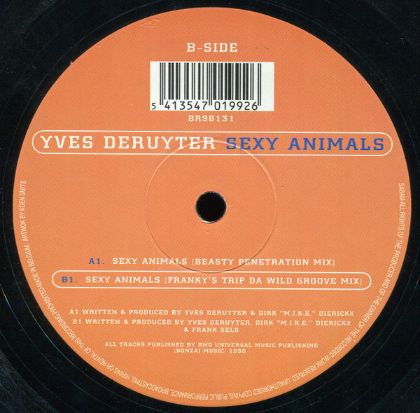 Yves Deruyter - Sexy Animals | Bonzai Records (BR98131) - 4