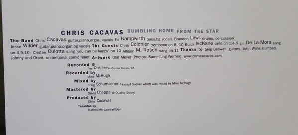 Chris Cacavas - Bumbling Home From The Star | Normal (NORMAL 230) - 2
