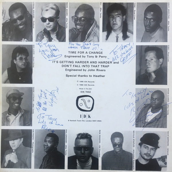 After Tonite - Time For A Change | IDK Records (IDK T002) - 2