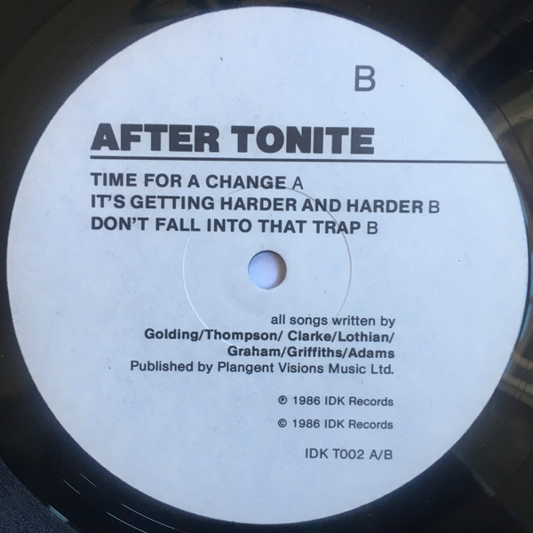 After Tonite - Time For A Change | IDK Records (IDK T002) - 4