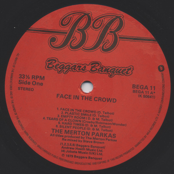 The Merton Parkas - Face In The Crowd | Beggars Banquet (BEGA 11) - 3 The Merton Parkas - Face In The Crowd | Beggars Banquet (BEGA 11) - 3