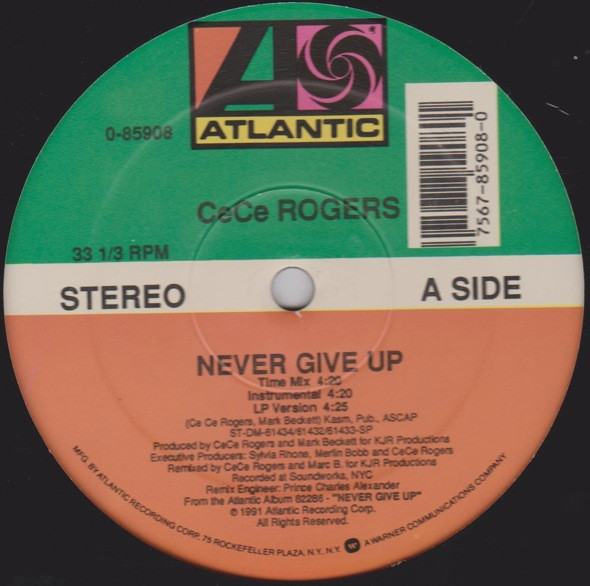 CeCe Rogers - Never Give Up | Atlantic (0-85908)