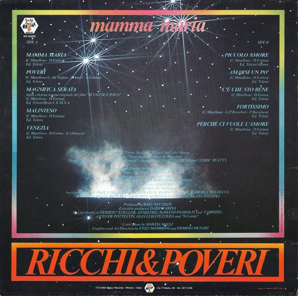 Ricchi E Poveri - Mamma Maria | Baby Records (BR 56042) - 2