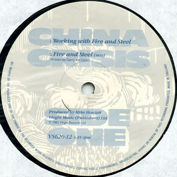 China Crisis - Working With Fire And Steel | Virgin (VS620-12) - 2 China Crisis - Working With Fire And Steel | Virgin (VS620-12) - 2