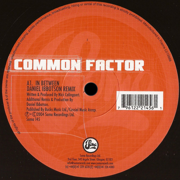 Common Factor - In Between | Soma Quality Recordings (SOMA 145)