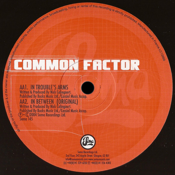 Common Factor - In Between | Soma Quality Recordings (SOMA 145) - 2