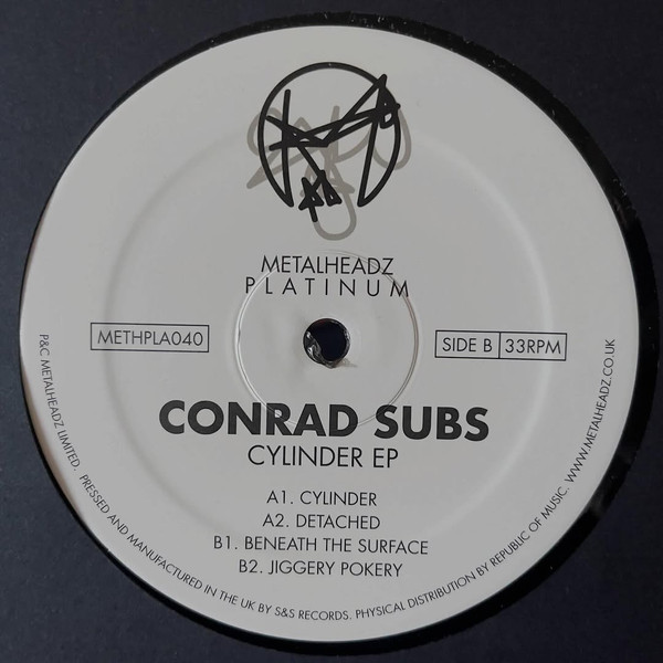 Conrad Subs - Cylinder EP | Metalheadz Platinum (METHPLA040)