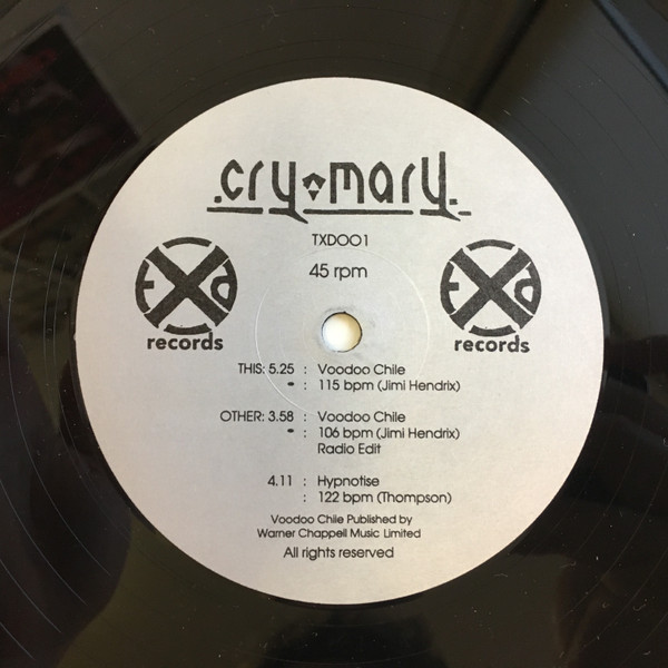 Cry Mary - Voodoo Chile | TXD (TXD001)