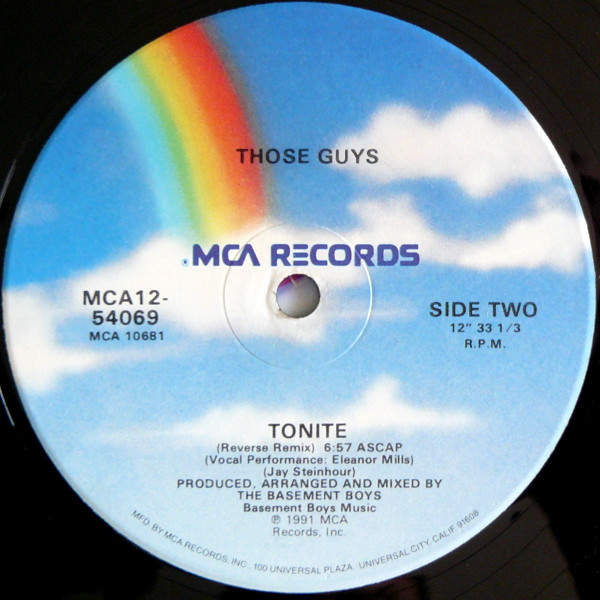 Those Guys - Tonite | MCA Records (MCA12-54069) - 2