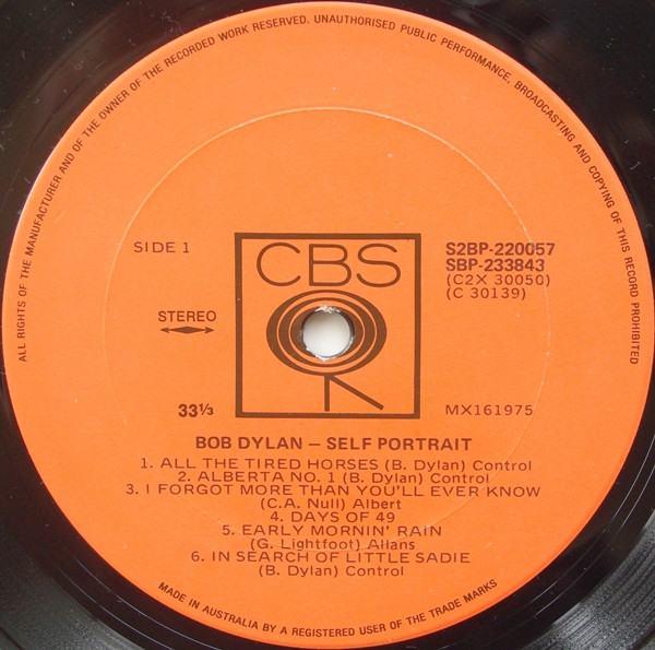 Bob Dylan - Self Portrait | CBS (S2BP 220057) - 4