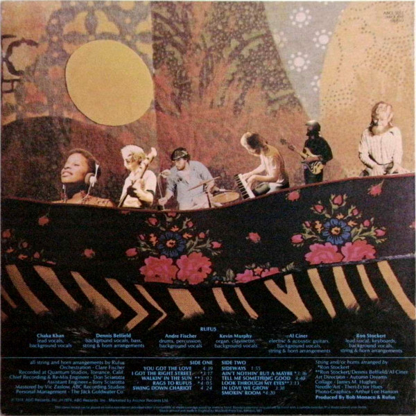 Rufus Featuring Chaka Khan - Rags To Rufus | ABC Records (ABCL-5052) - 2