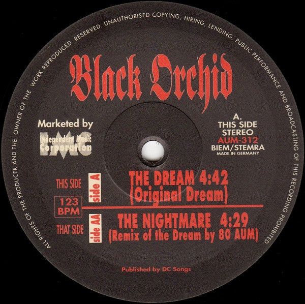 Black Orchid - The Dream | 80 Aum Records (AUM 312) - 3 Black Orchid - The Dream | 80 Aum Records (AUM 312) - 3