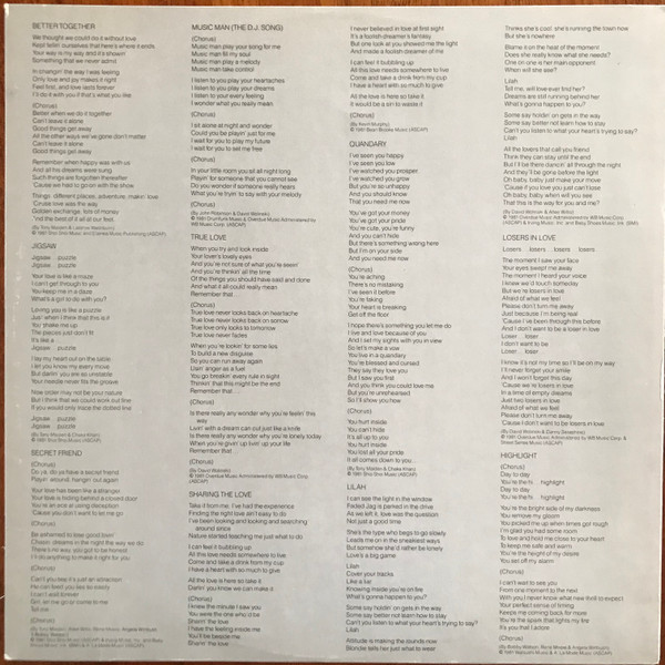 Rufus & Chaka Khan - Camouflage | MCA Records (MCA-5270) - 6 Rufus & Chaka Khan - Camouflage | MCA Records (MCA-5270) - 6