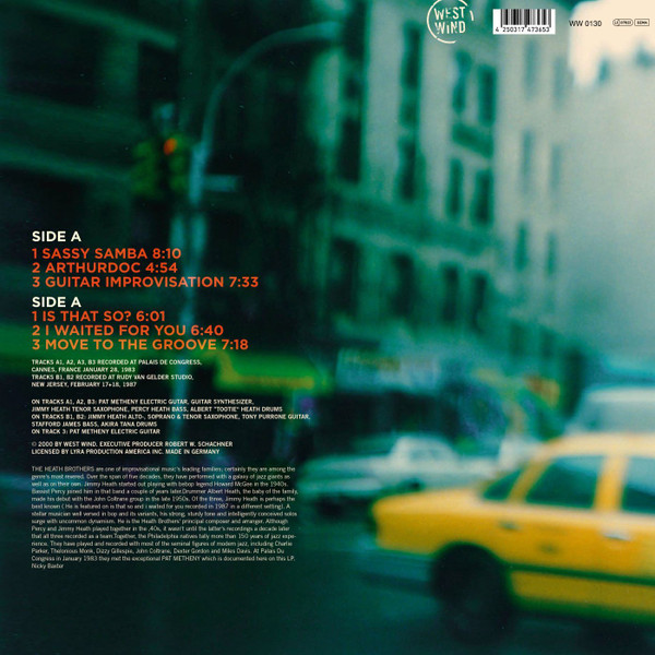 Pat Metheny & The Heath Brothers - The Move To The Groove Sessions | West Wind (WW 0130) - 2