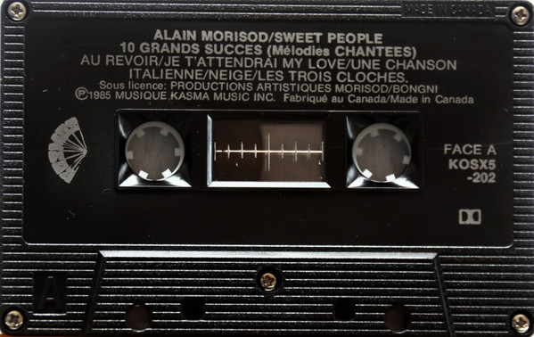 Alain Morisod , Sweet People - 10 Grand Succès (Mélodies Chantées) [Cassette] | Kosmos (KOSX5-202) - 2