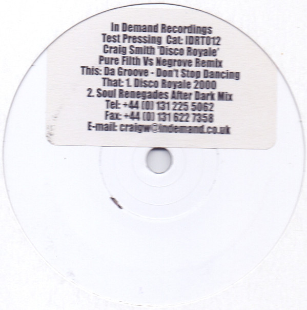 Craig Smith - Disco Royale | In Demand Recordings (IDRT012) - main Craig Smith - Disco Royale | In Demand Recordings (IDRT012) - main