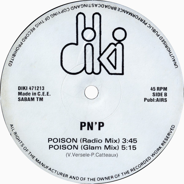PN'P Featuring Janet Weis - Poison | DiKi Records (DIKI 471213) - 4