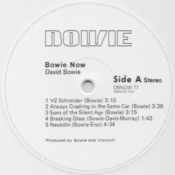 David Bowie - Bowie Now | Parlophone (DBNOW 77) - 4