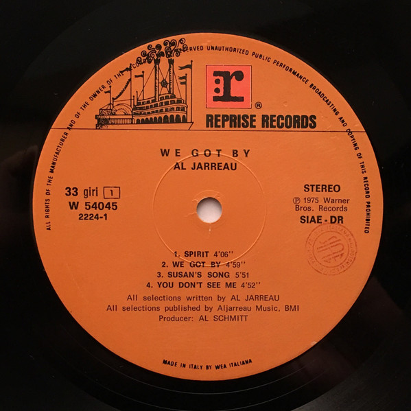 Al Jarreau - We Got By | Reprise Records (W 54045) - 3