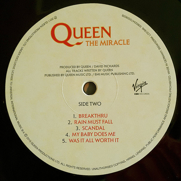 Queen - The Miracle | Virgin EMI Records (00602547202802)