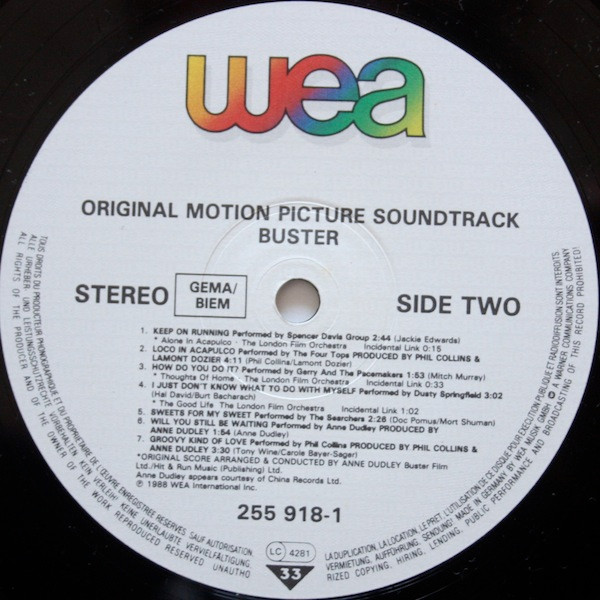 Various - Buster - Original Motion Picture Soundtrack | WEA (255 918-1) - 4