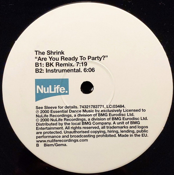 The Shrink - Are You Ready To Party? | NuLife (74321783771) - 4 The Shrink - Are You Ready To Party? | NuLife (74321783771) - 4