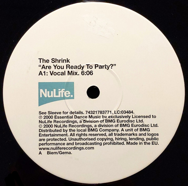 The Shrink - Are You Ready To Party? | NuLife (74321783771) - 3 The Shrink - Are You Ready To Party? | NuLife (74321783771) - 3