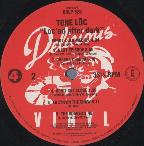 Tone Loc - Loc'ed After Dark | 4th & Broadway (BRLP 526) - 4 Tone Loc - Loc'ed After Dark | 4th & Broadway (BRLP 526) - 4